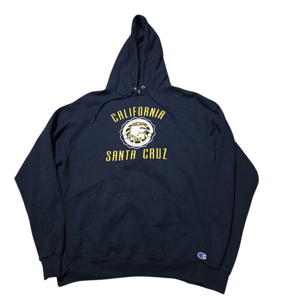 Champion UC Santa Cruz Hoodie Large Navy Blue Hoodie Sweatshirt UCSC